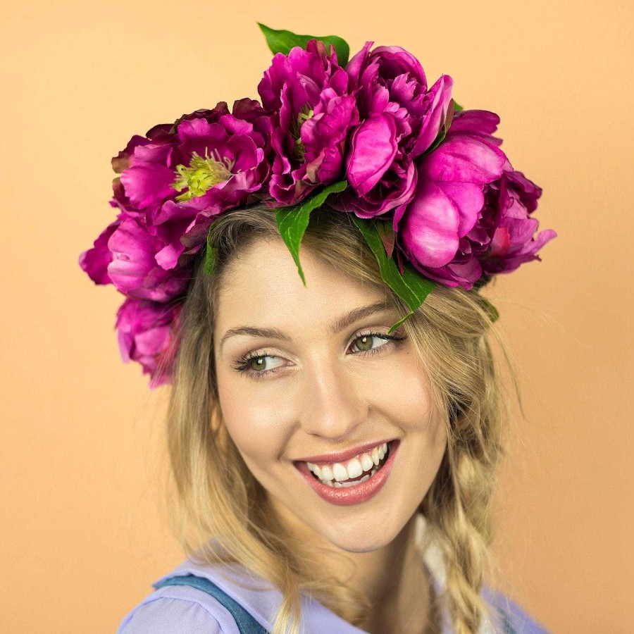 Bridal Crown and Glory Spring Oversized Peony Crown