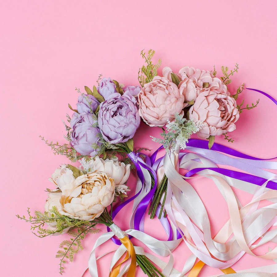 Bridal Crown and Glory Alvina Peony And Fern Bouquet