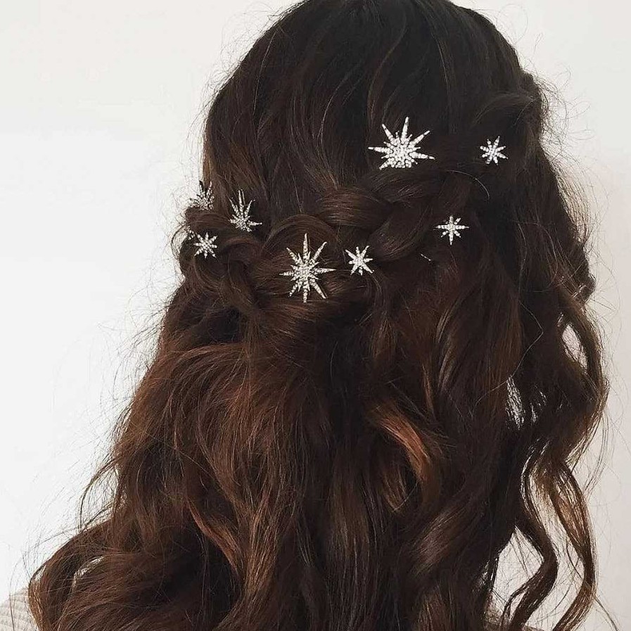 Hair Accessories Crown and Glory Crystal Embellished Aurora Star Bobby Pins