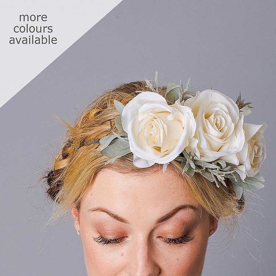 Hair Accessories Crown and Glory Celandine Oversized Rose Headband